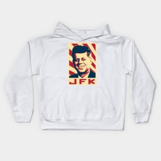 JFK Retro Propaganda Kids Hoodie